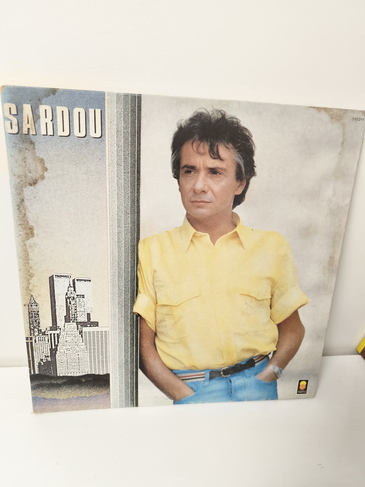Disque vinyle ancien Michel Sardou 33 tours vintage collection rétro chanson fra