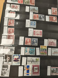 Timbres DANEMARK oblitérés lot thématique personnages, événements, 2.80, 100 øre