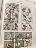 Timbres Sharjah oiseaux poissons série complète oblitérés philatélie thématique
