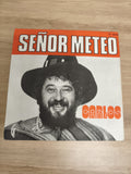 Vinyle 45T Carlos Señor Meteo pochette orange et noire disque d'occasion