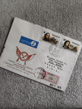 Lettre FDC 1975 Pologne USA timbres Kosciuszko Pulaski philatélie aviation