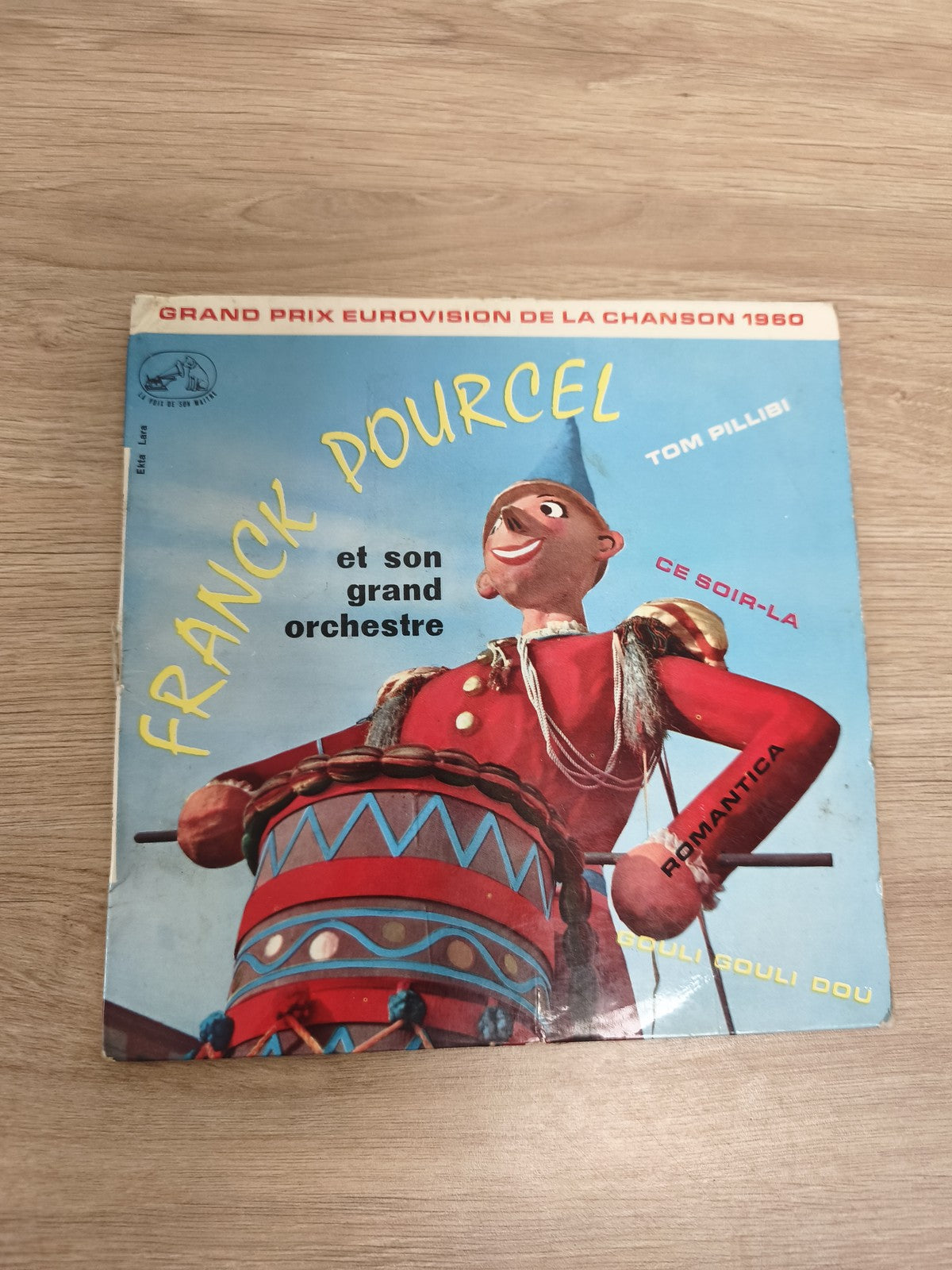 Vinyle 45 tours Franck Pourcel Grand Orchestre Eurovision 1960 Tom Pillibi
