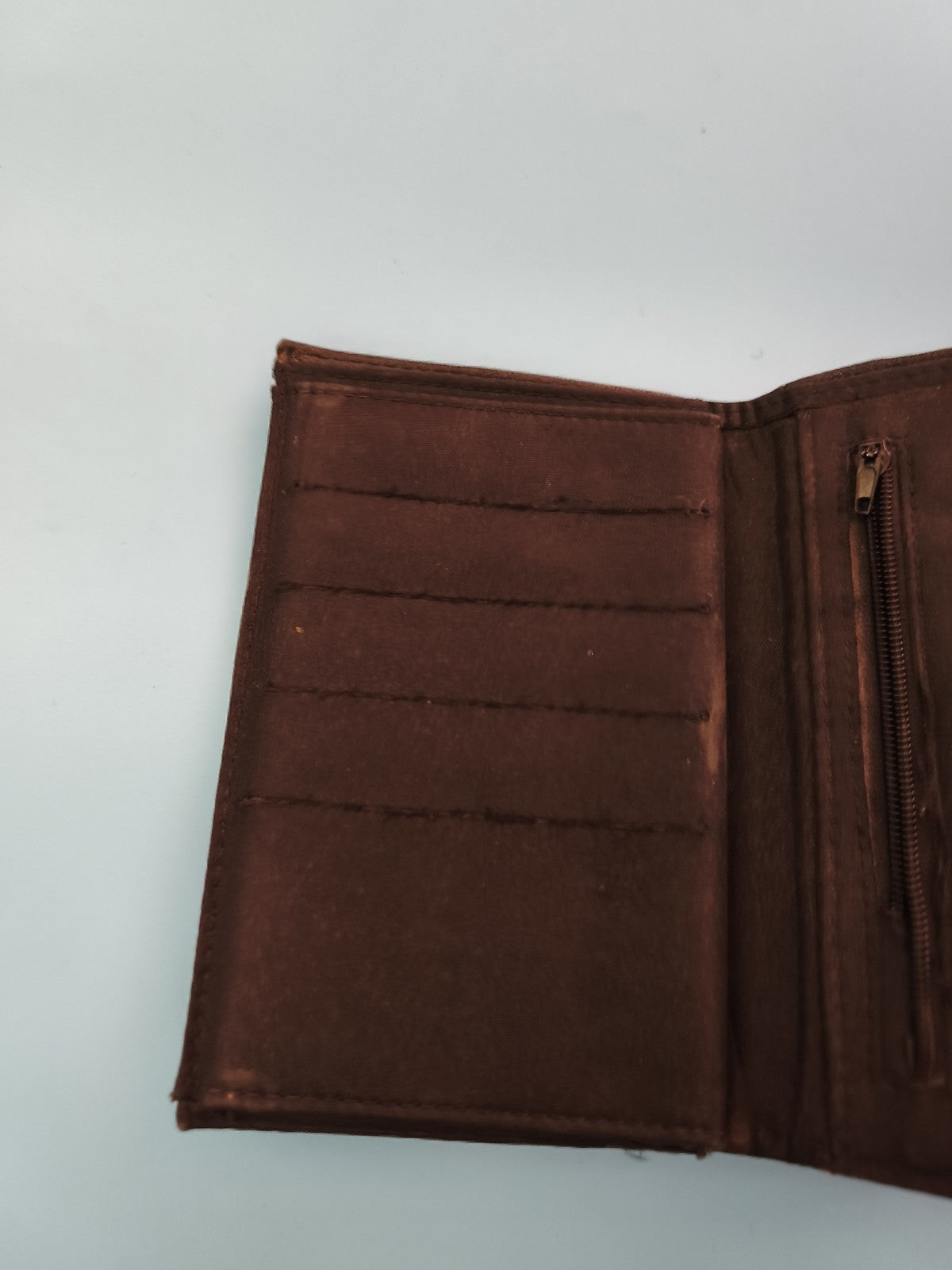Portefeuille vintage en cuir Ancienne porte-monnaie rétro pour collectionneur