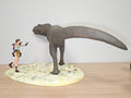 Figurine Tomb Raider Lara Croft avec T-Rex Diorama Atlas Jeu Vidéo Héros