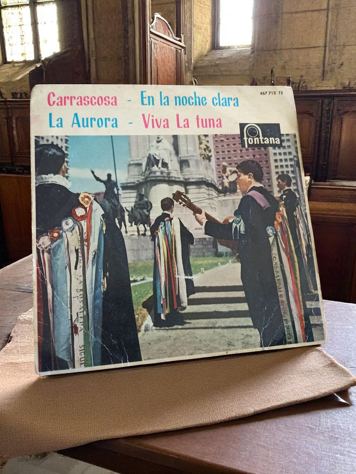 Vinyle 45 tours Carrascosa Fontana vintage - En la Noche Clara, Viva La Tuna