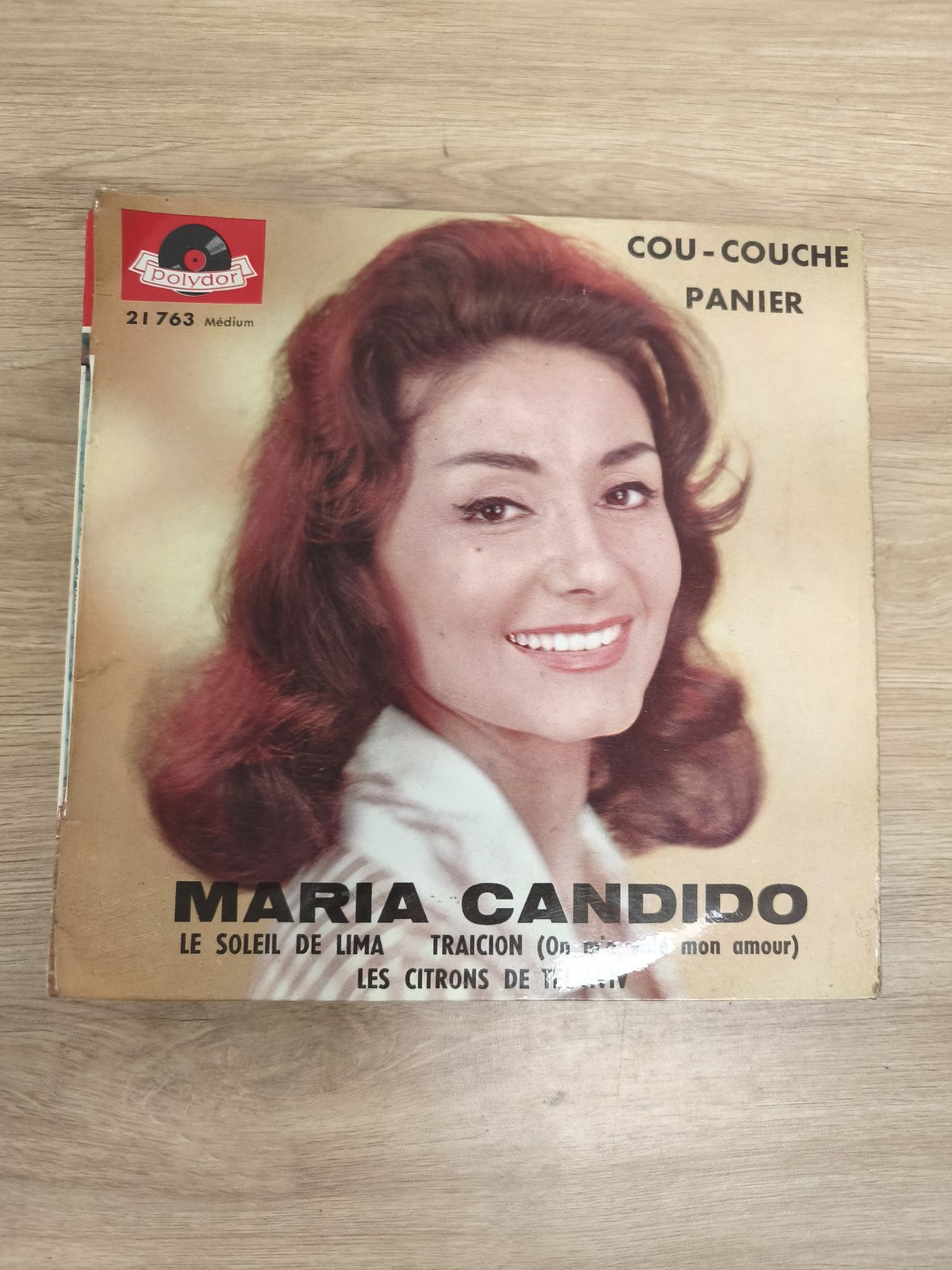 Vinyle 45 tours Maria Candido Cou-Couche Panier Polydor pochette photo