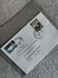 Lettre affranchie Guernesey 1986, timbres Guernsey, oblitération Post Office