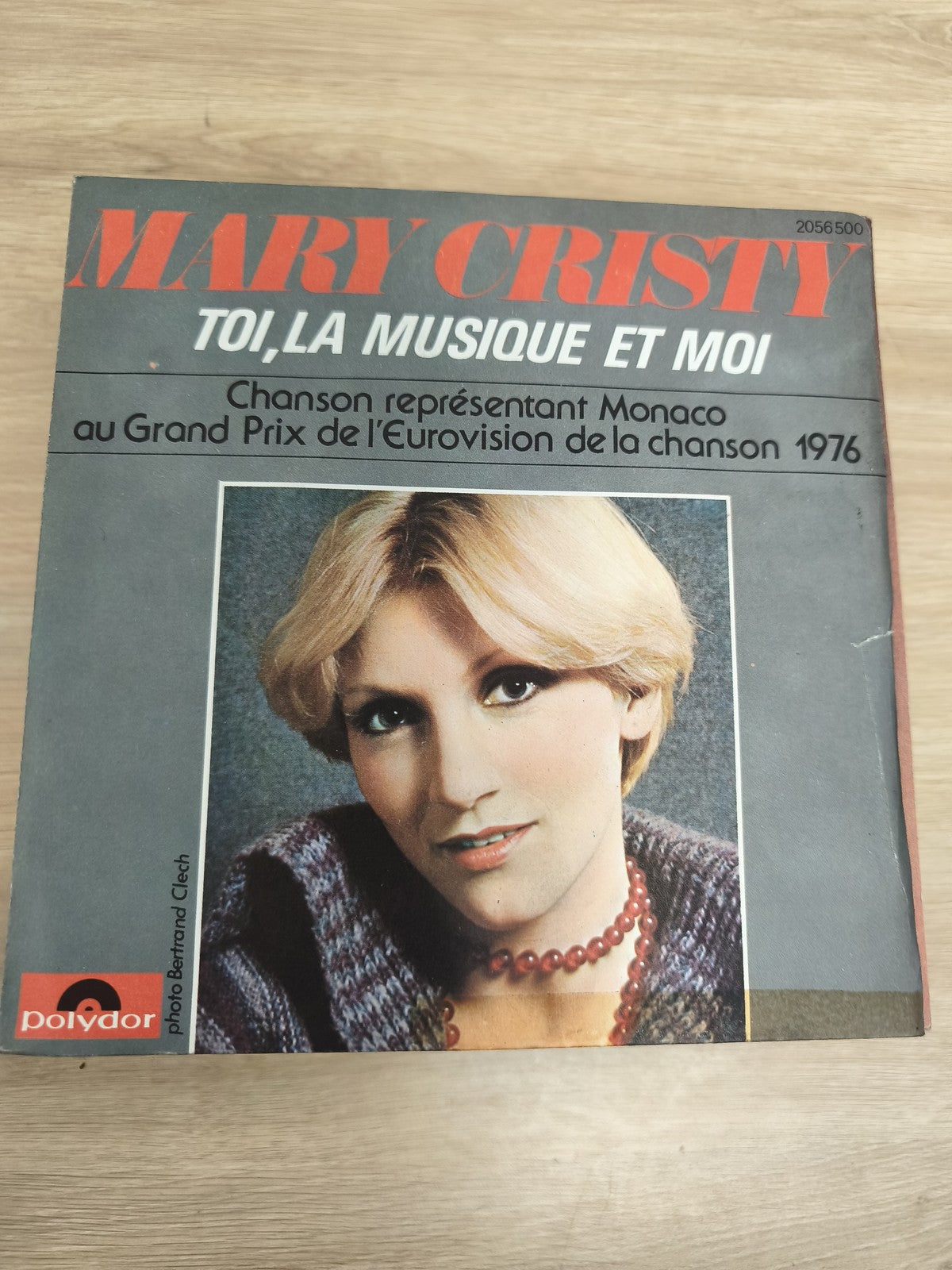 Mary Cristy Toi la Musique et Moi 45 tours Eurovision Monaco Polydor pochette co