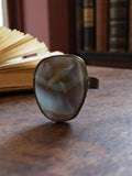 Bague vintage rétro chic cabochon effet pierre Taille 56 fantaisie