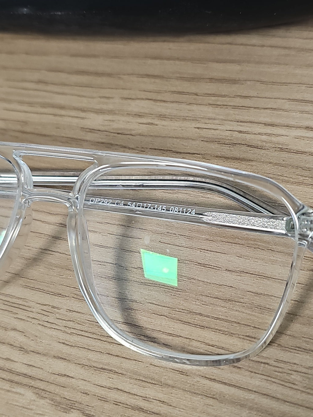 Lunettes de vue vintage OP292 monture transparente rétro années 80
