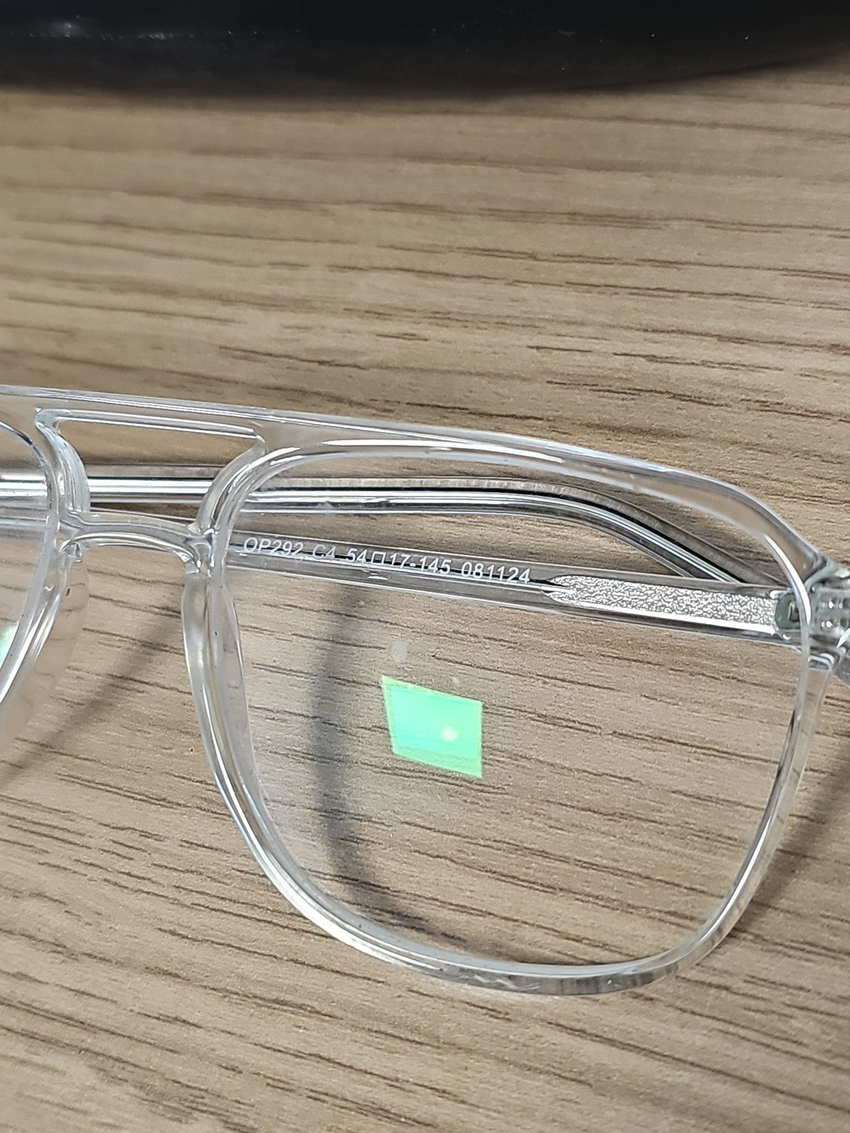 Lunettes de vue vintage OP292 monture transparente rétro années 80