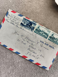 Lettre aérienne USA Alaska 1959 timbres Arctic Explorations philatélie
