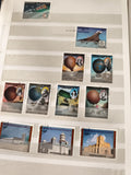 Timbres anciens Haute-Volta lot thématique ballons, avions, architecture, oblité