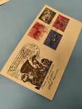 Ancienne enveloppe FDC Vietnam 1967 timbres illustrés premier jour d'émission