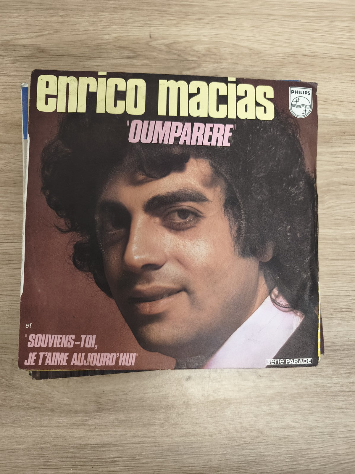 Vinyle 45 tours Enrico Macias Oumpapere Philips pochette couleur (Ref 4)