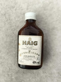 Miniature whisky Haig Gold Label 5cl bouteille ambrée 40% vol partiellement remp