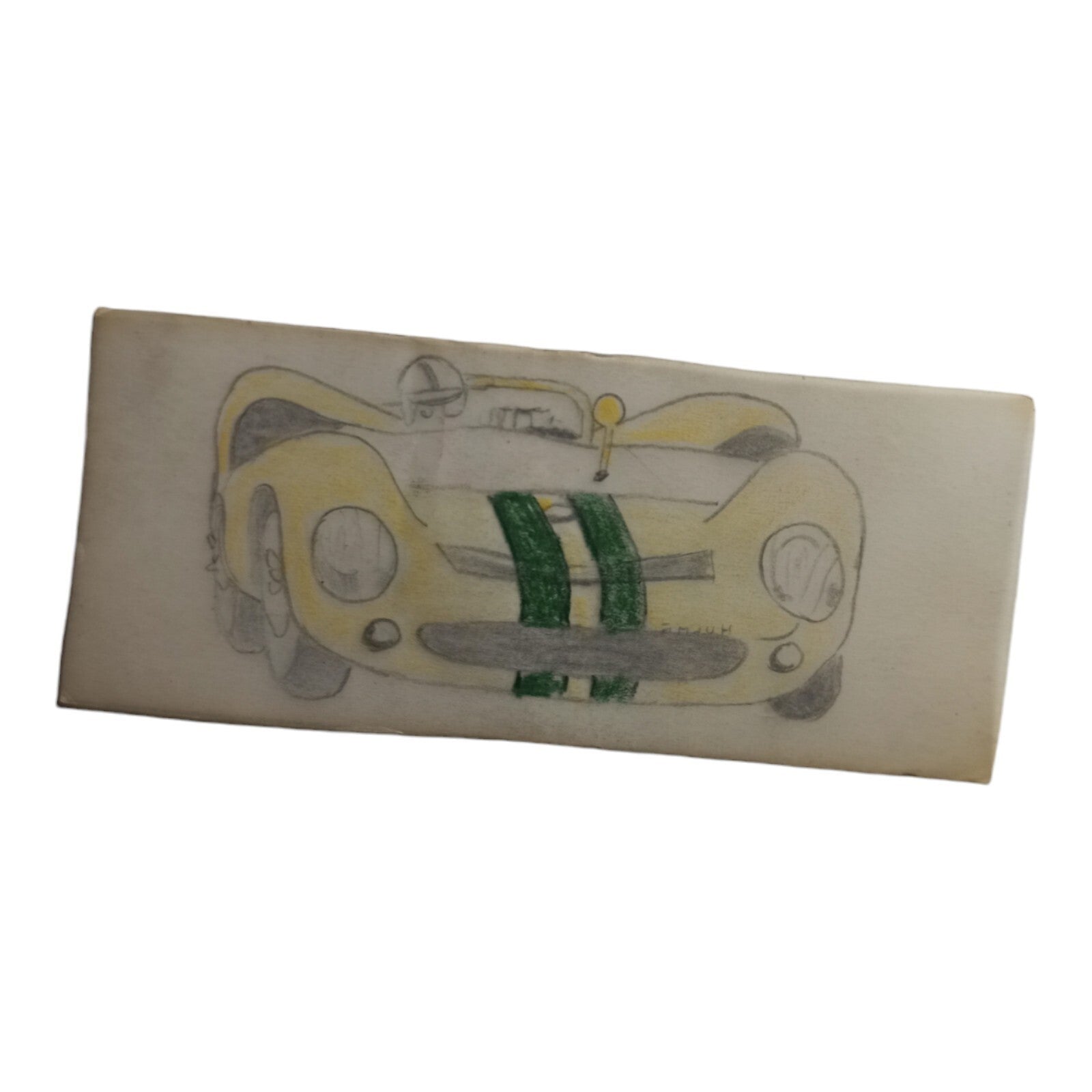 Plan calque voiture Scalextric Dinky Toys, dessin vintage rare 10 cm