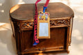 Porte-carte Tokyo Disneyland Mickey Toy Story vintage lanière rouge rare Disney