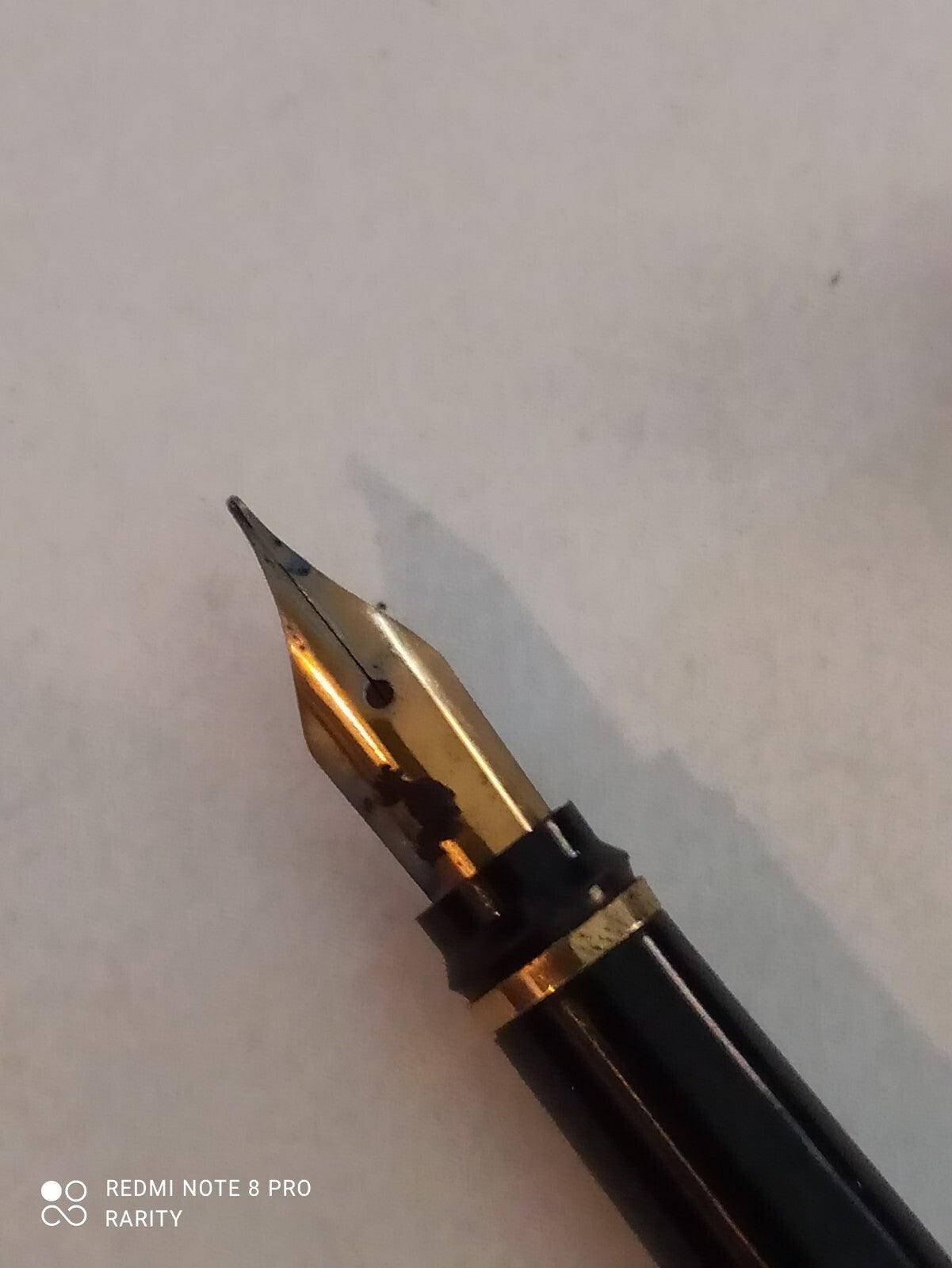 Stylo plume Cidal noir finition dorée vintage rare élégant ancien