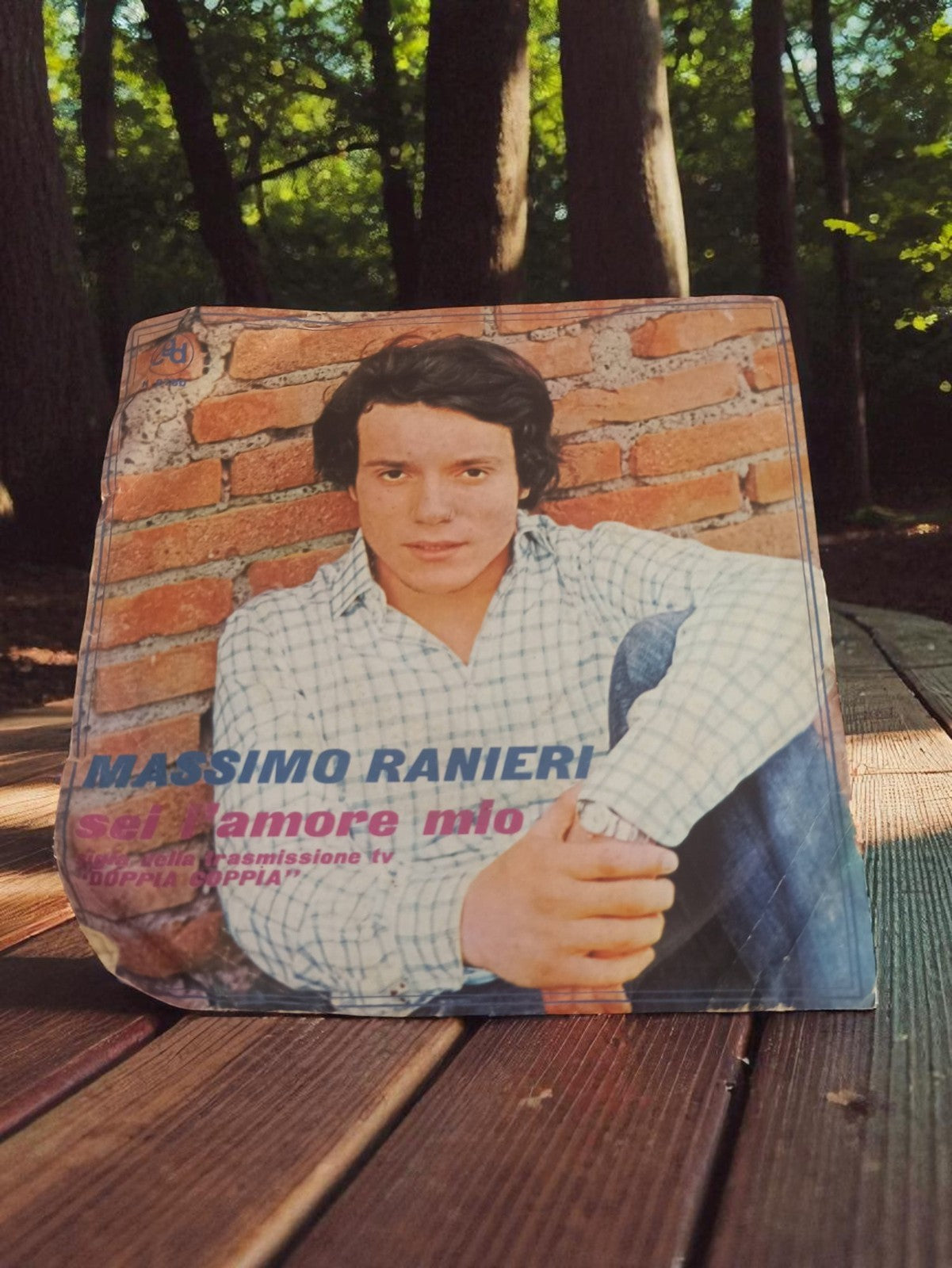Disque vinyle 45 tours Massimo Ranieri vintage pochette photo rétro