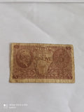 Billet Italie 5 Lire ancien, brun, Banca d’Italia, papier, CINQUE, monnaie histo