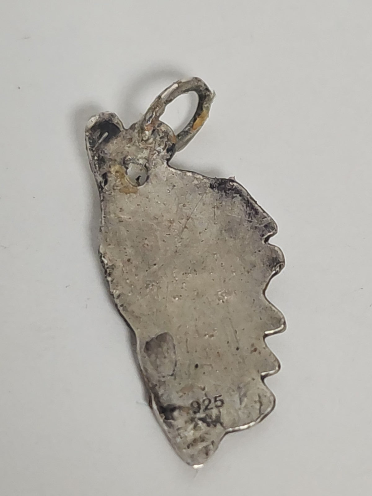 Vintage pendentif Corse Ajaccio en argent ancien, bijou régional à collectionner