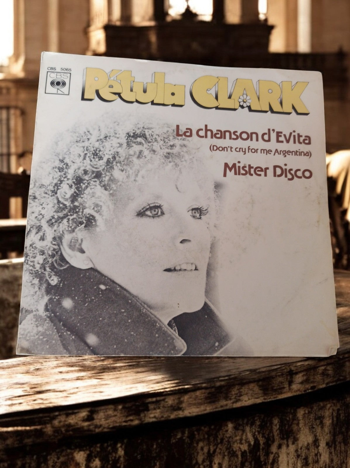 Vinyle 45 tours Pétula Clark CBS 5065 La chanson d’Evita Mister Disco vintage