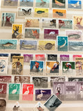 Timbres anciens Roumanie R.P.ROMINA animaux oiseaux oblitérés philatélie vintage
