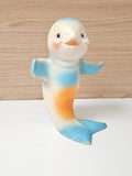 Vintage pouet pouet Delacoste poisson dauphin ancien jouet France rétro collecti