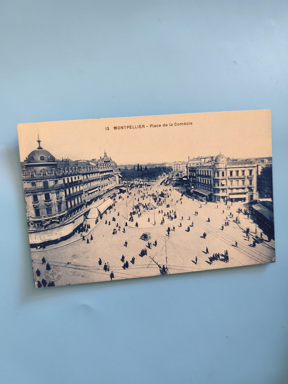 Carte postale ancienne vintage Montpellier, rétro collection France, rare objet