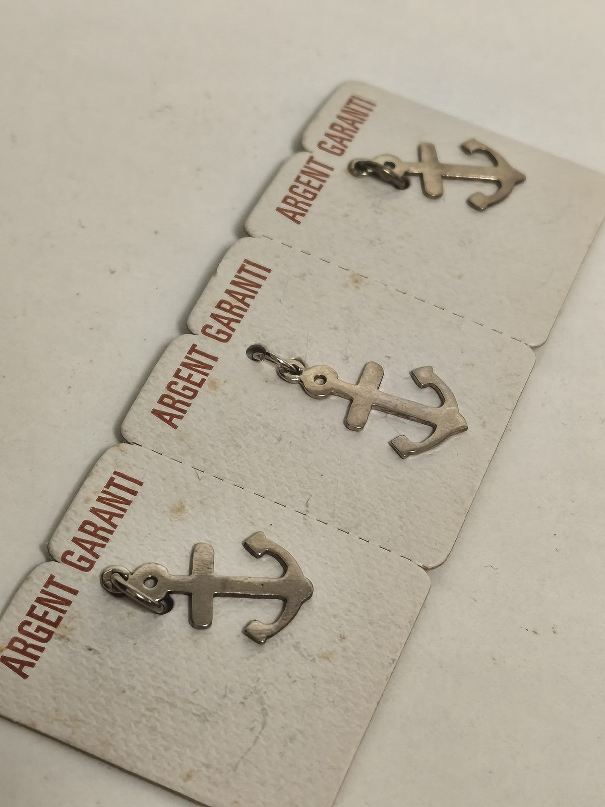 Lot de 3 pendentifs vintage en argent, bijoux anciens collection rétro France