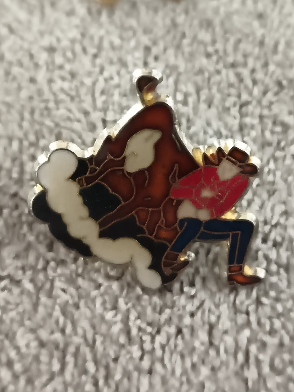 Pin's vintage émaillé fumeur pipe cowboy western années 80/90 (Ref 10)