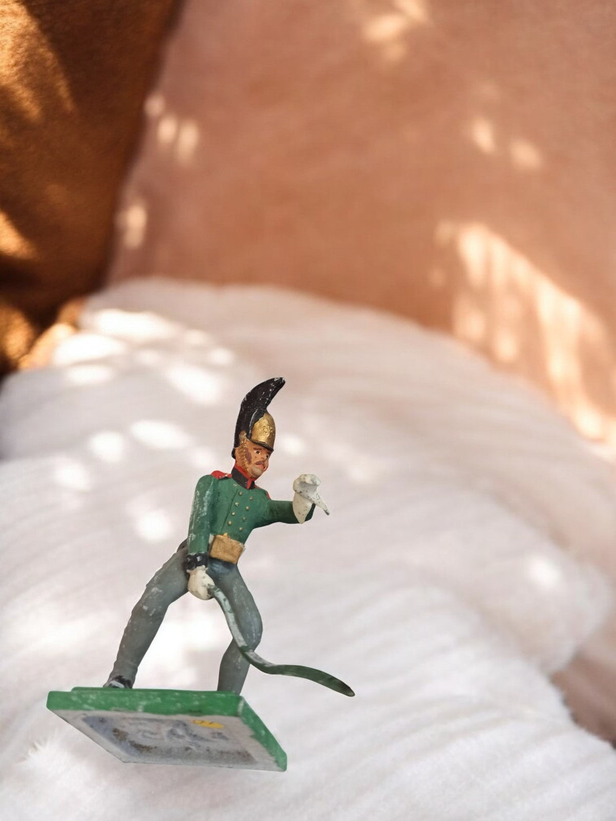 Figurine soldat Kiralu vintage ancienne, statuette rétro militaire décor