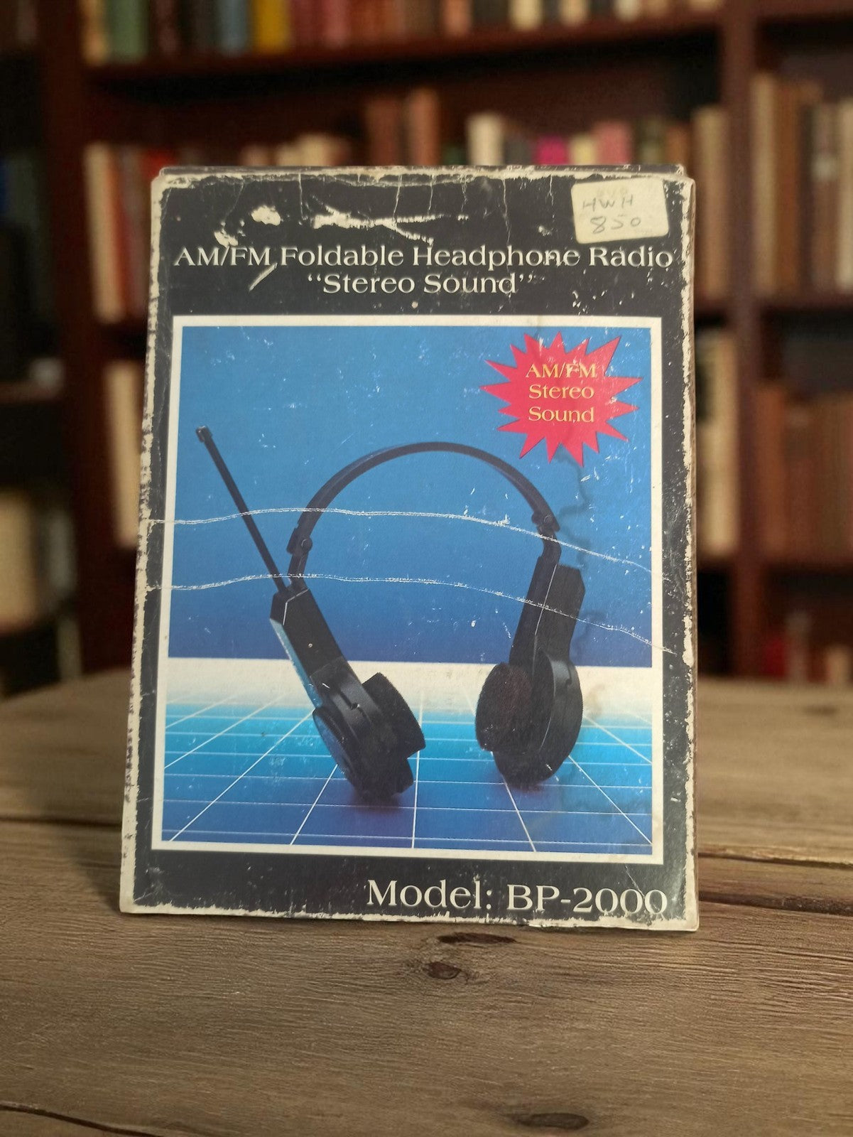 Casque radio vintage BP-2000 pliable AM/FM rétro stéréo ancien audio
