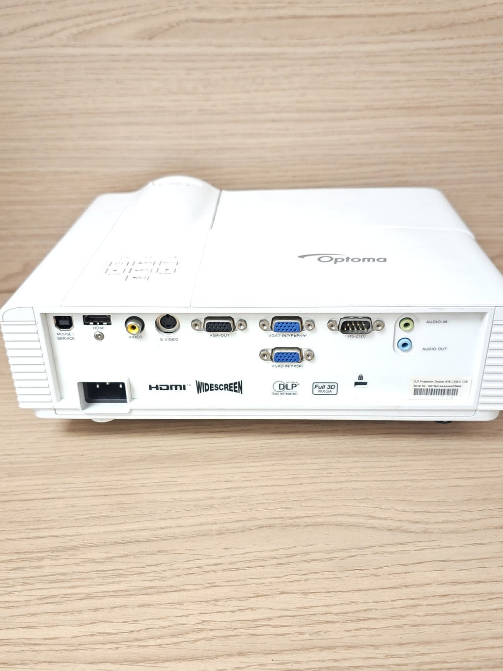 Vidéoprojecteur Optoma DAWSZUST WXGA Courte Focale Occasion Sans Câbles Non Test