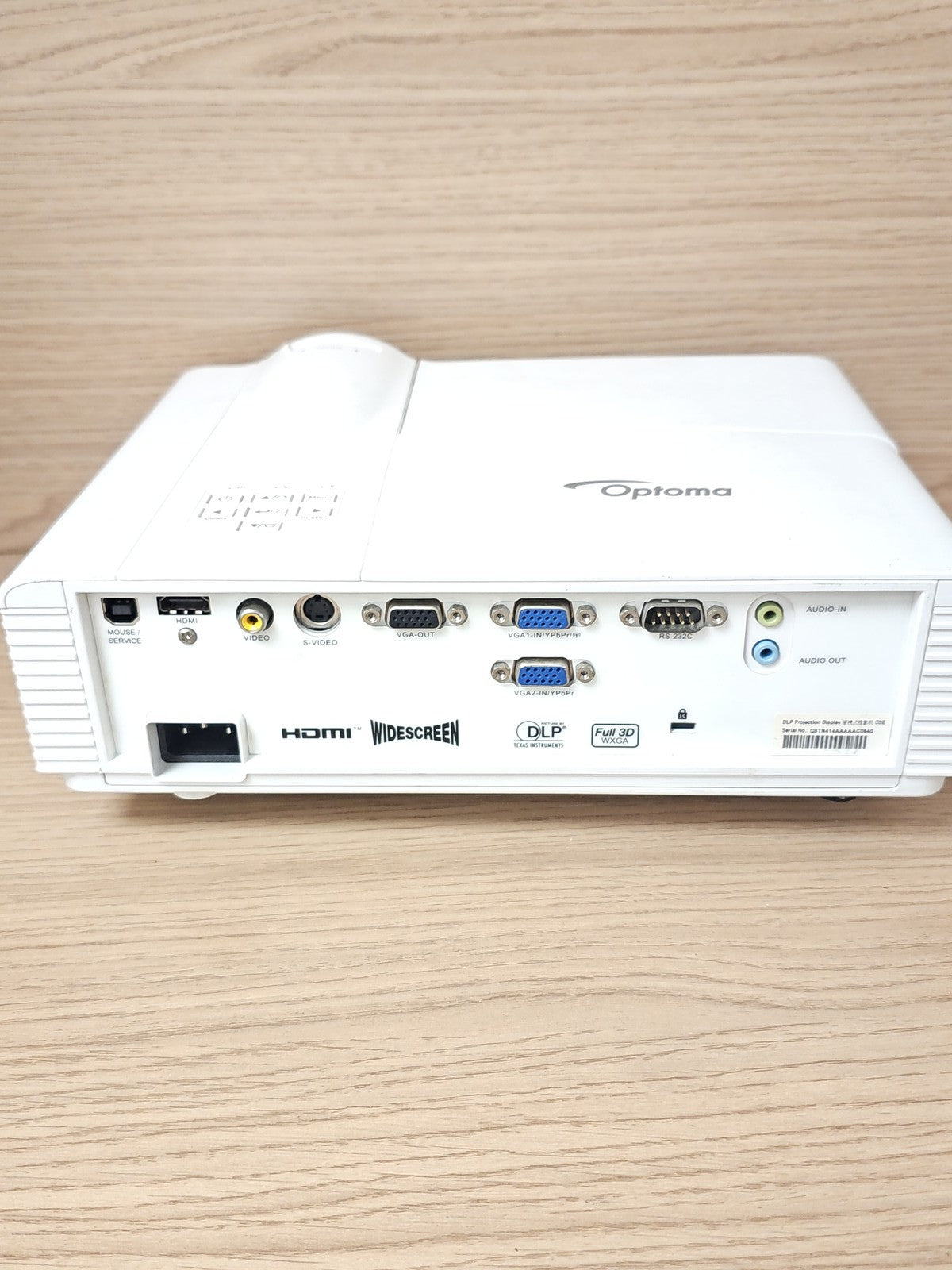 Vidéoprojecteur Optoma DAWSZUST WXGA Courte Focale Occasion Sans Câbles Non Test
