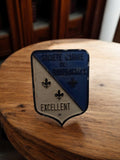 Plaque ancienne métal Société Canine Bourbonnais excellent vintage rétro déco