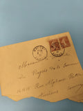 Ancienne enveloppe philatélie timbres Marianne, oblitérée Matigny Somme