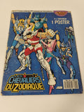 Vintage album Panini Les Chevaliers du Zodiaque incomplet années 80 couverture b