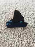 Pin's vintage Produm pilote bleu noir, badge ancien, broche années 80 90 (Ref 9)