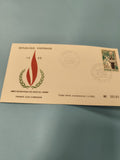 Enveloppe FDC Gabon 1968 droits de l?homme, tirage limité numéroté 00181