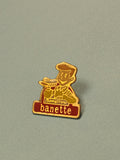 Vintage pin's Banette boulanger mascotte rouge collection publicitaire