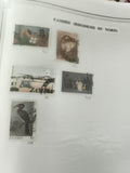 Timbres Zambie Rhodésie du Nord oblitérés lot thématique faune avion famille