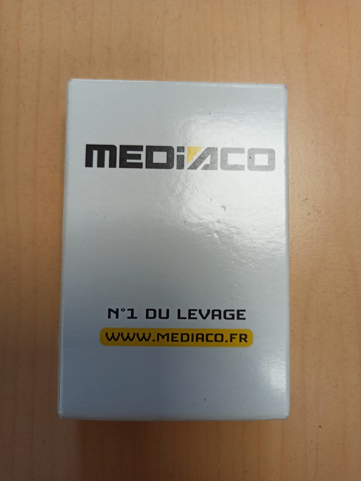 Jeu de cartes publicitaire Mediaco ancien rétro, étui blanc, vintage rare