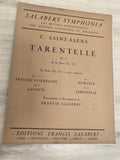 Ancien livre partitions violon piano Saint-Saëns Tarentelle Salabert vintage