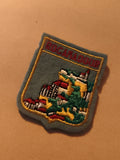 Écusson ancien brodé Rocamadour badge patch vintage tourisme France