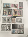 Timbres Liberia thématiques jeux olympiques, personnalités, costumes, lot philat