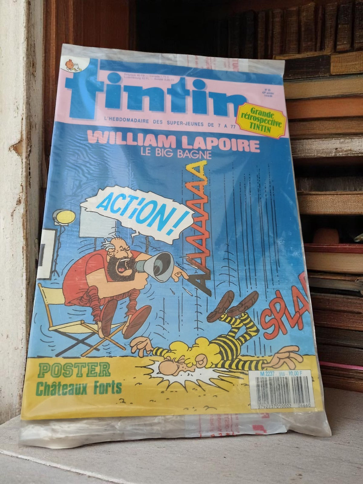 Magazine Tintin vintage sous blister, édition collector, rétrospective, neuf