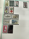 Timbres Allemagne Berlin fleurs véhicules monuments oblitérés philatélie