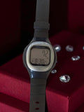Montre digitale homme Yamasa TM-360 vintage rétro noire, ancien affichage LCD